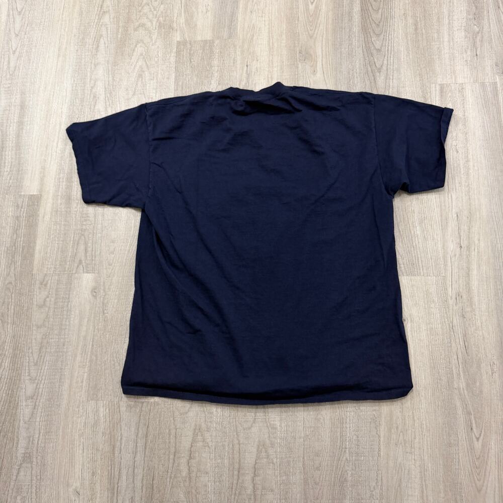 Vintage Scotland Crest Shirt Men's Extra Large Blue 90s USA Made Logo Graphic - Picture 6 of 8